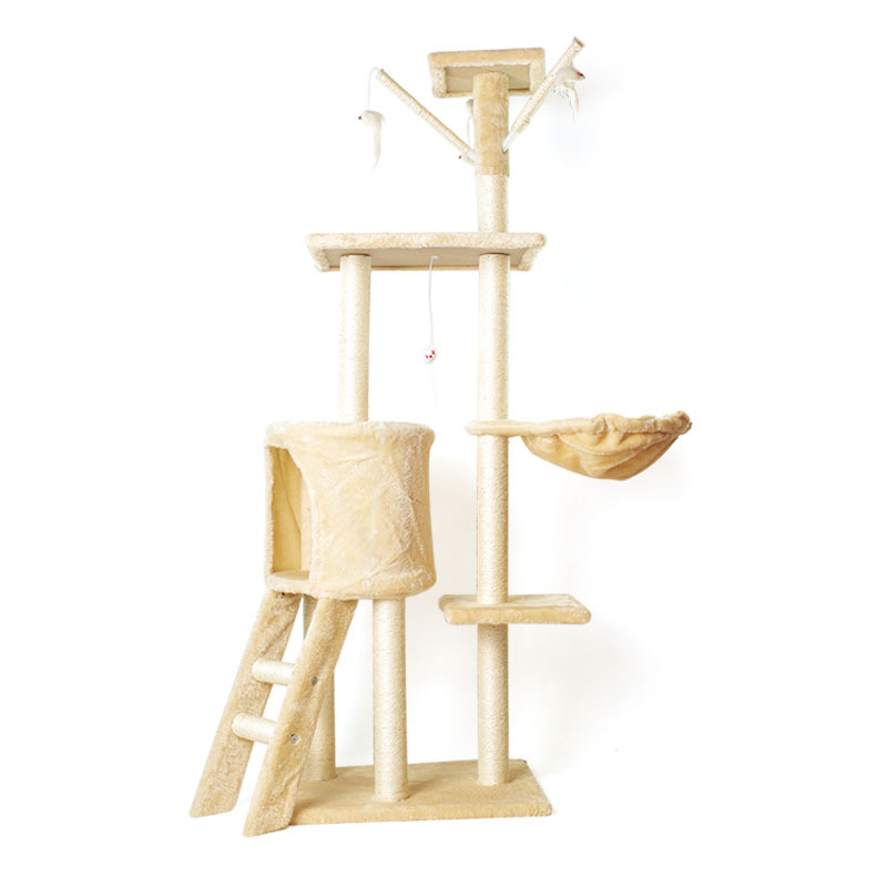 Multiple Colors High Quality Sisal Cat Tree Big Cat Activities Tower Cat Tree House