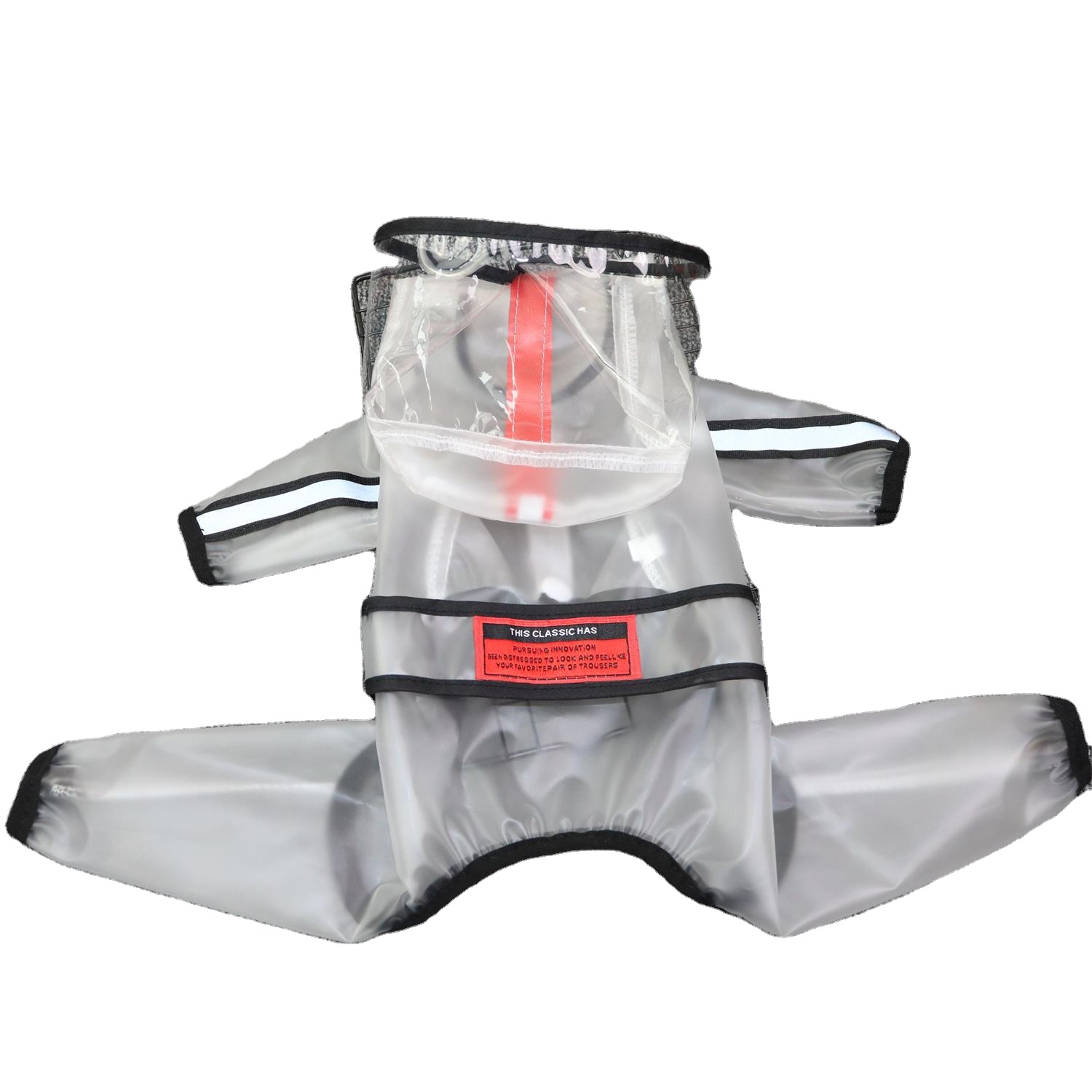 Manufacturer Transparent PVC Dog Waterproof Jacket Outdoor Waterproof Dog Raincoat