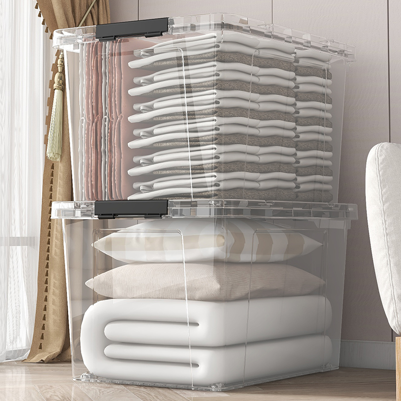 highly- transparent storage box powerful clear bins with lid