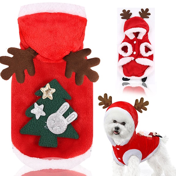 Designer Christmas winter pet clothes Dog clothes Christmas Santa Claus pet dog cat dog clothes