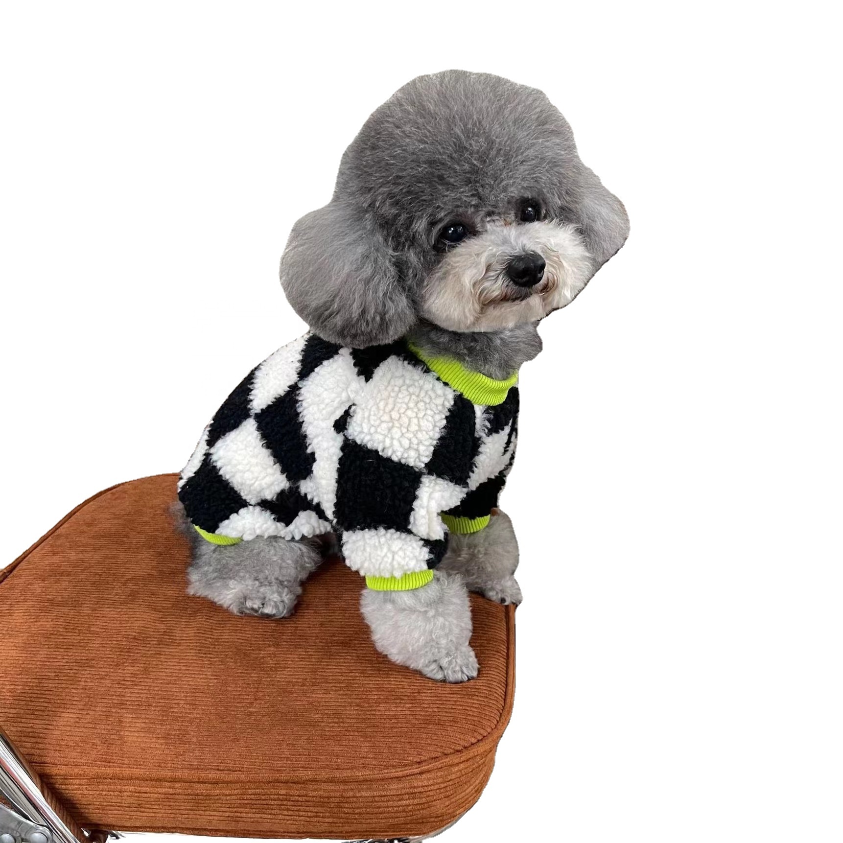 Wholesale new trend pet cats and dogs thick warm sweater lattice dog sweater