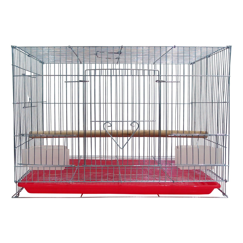 47*30*33 Metal Wire Large Square Traveling Parrot Breeding Pet Rabbit Animal Chicken Carrier Cage