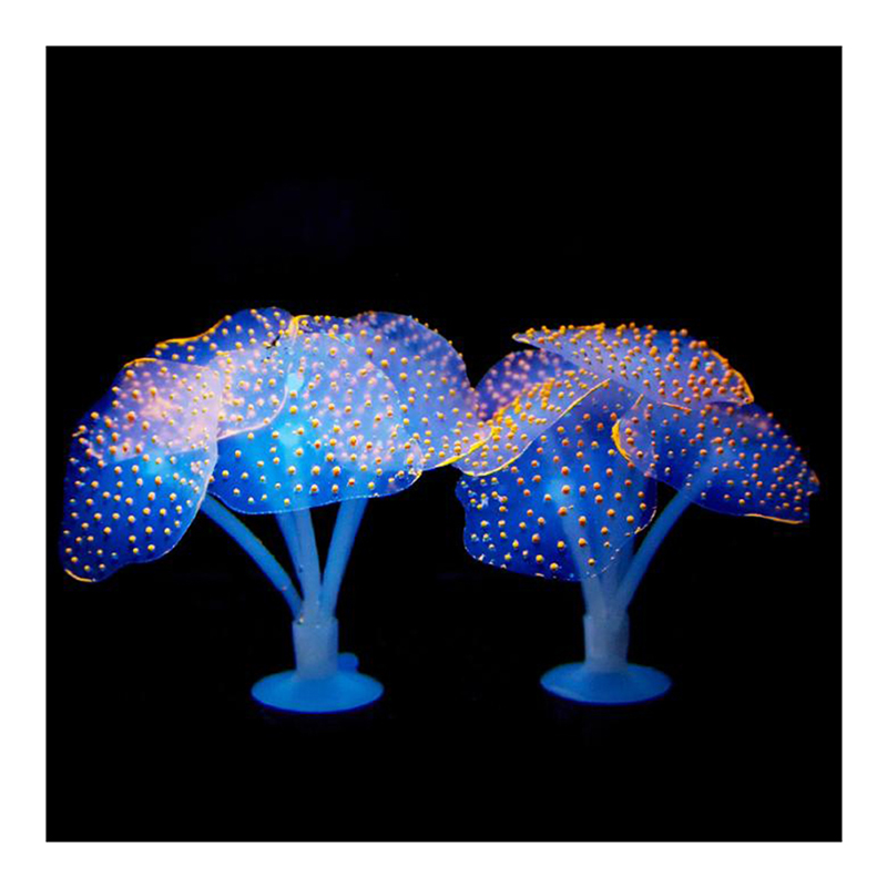 Fish Tank Ornament Luminous Imitated Sea Anemone Simulated fluorescent coral water plant Aquarium Decoration Accessories