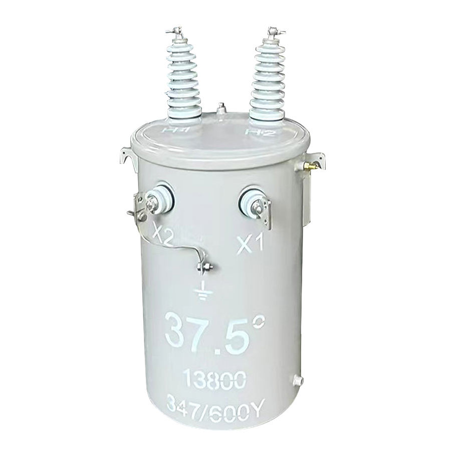 Wholesale Price 7620V to 240/120V  Cylindrical Type  37.5kva 50kva Single Phase Pole mounted Transformer DOE2016