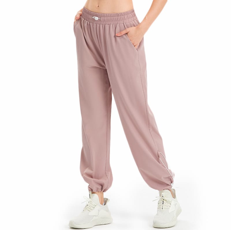 Women's Trackpants Elastic Waist Quick Dry Workout Outdoor Athletic Joggers Pockets