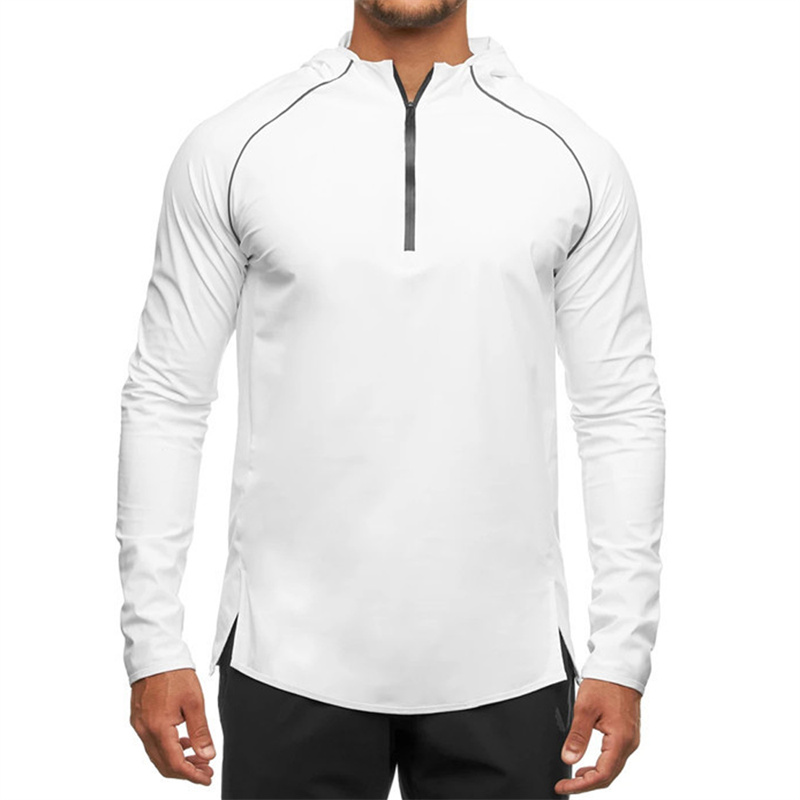 Men's 1/2 Zip Pullover Hoodie Athletic Workout Hooded Sweatshirts