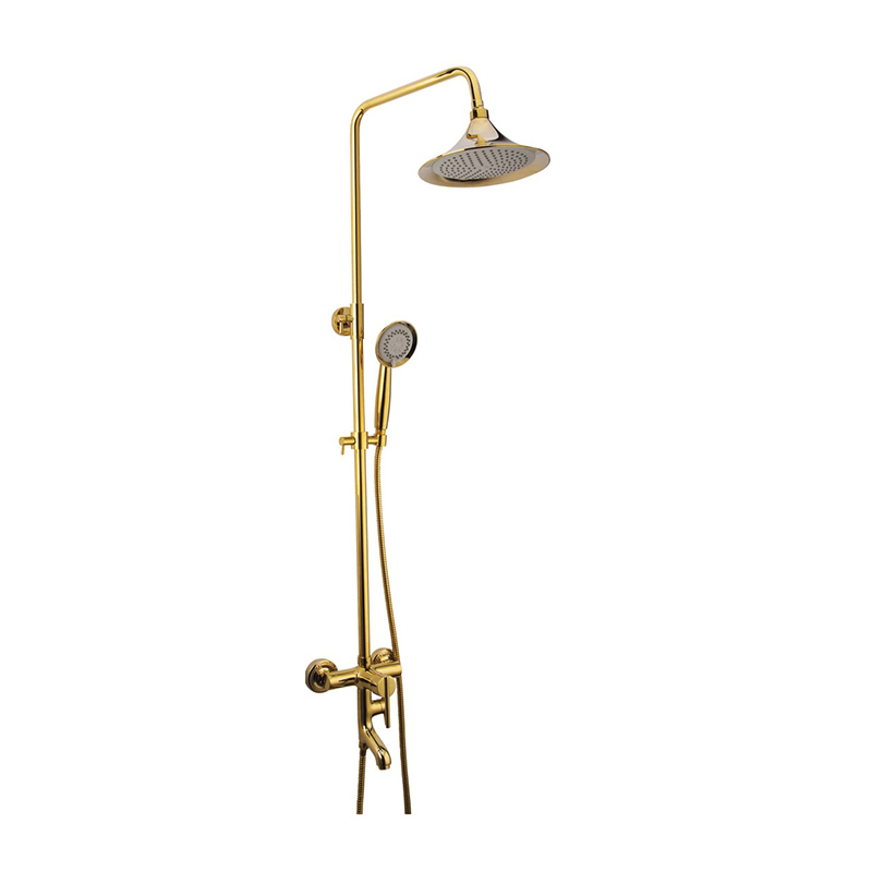  Brass thermostatic trumpet shower set 