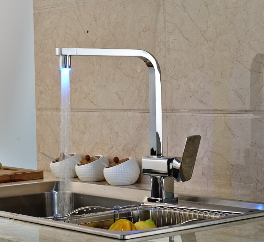 7 Stunning Faucet Finishes for Your Bathroom Sink: Basin Mixer Tap with Chrome Finish Brass.