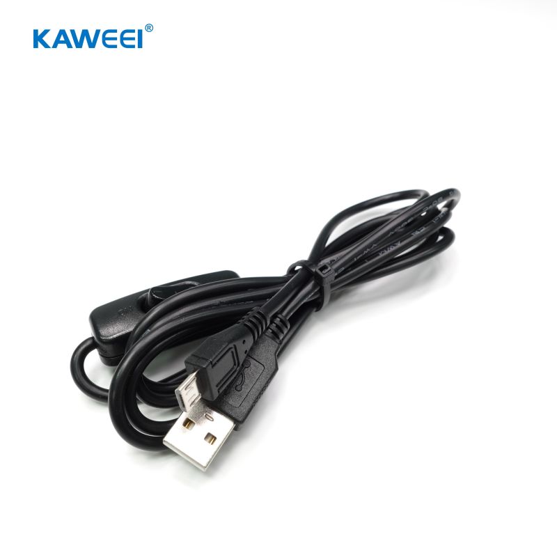 USB 2.0 A male to Micro USB Cable with switch control Fast Charging cable