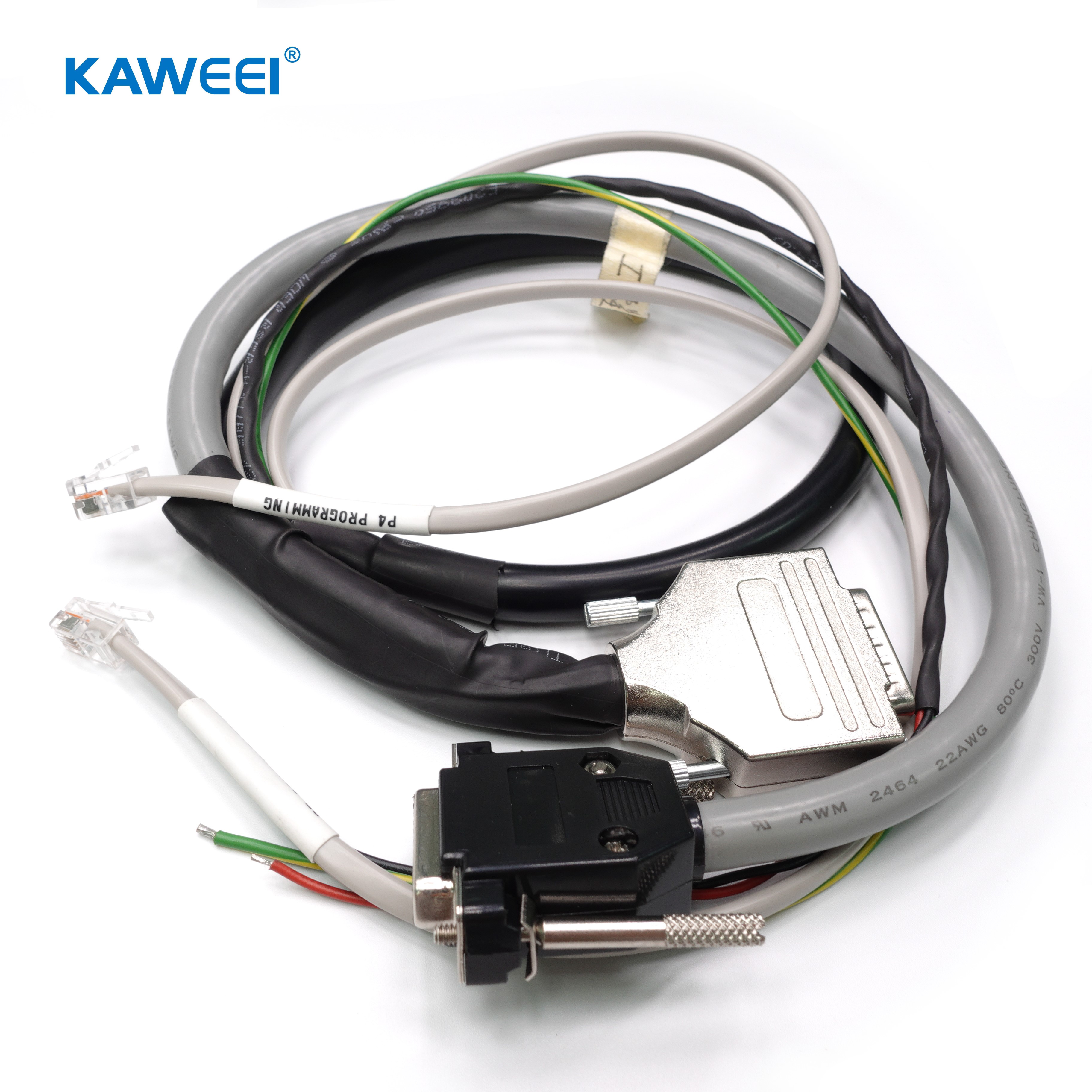 DVI male 26pin to female double RJ11 RJ45 HD video transmission wire harness high-speed internet connection