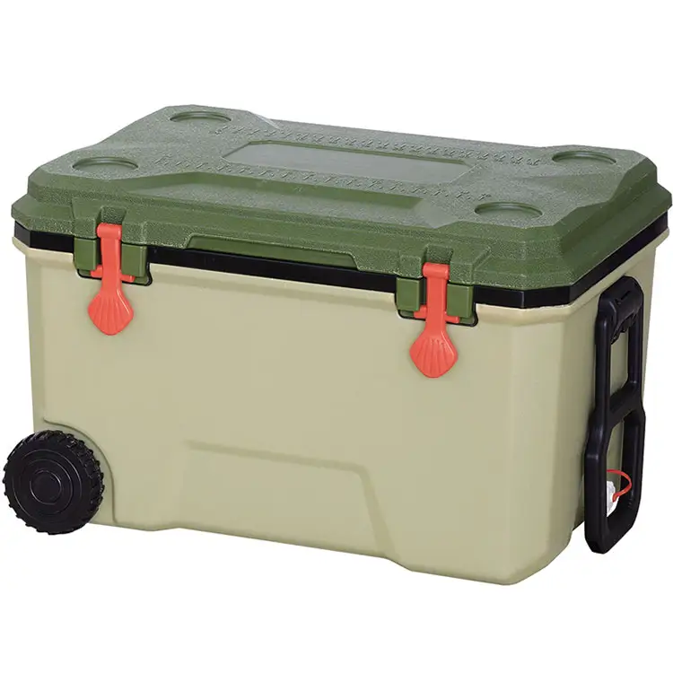 KOOLYOUNG KY68A 68L Food Fruit Fish Ice Cooler Box With Wheels