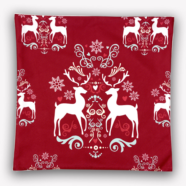 2022 Cushion cover Christmas Design- reindeer