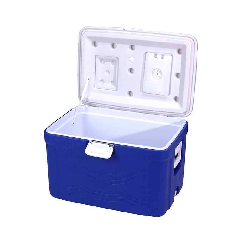 KY101 50L Plastic Portable Fruits Meat Fresh Beverage Drink Cooler Box
