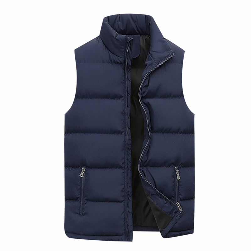 Men's Lightweight Water-Resistant Puffer Vest with Pockets