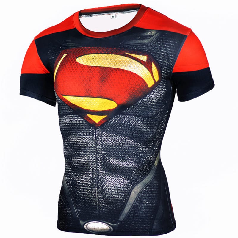 Breathable T-Shirt, League of Heroes 3D Print Summer Quick Dry Short Sleeve Men Sports T-Shirt