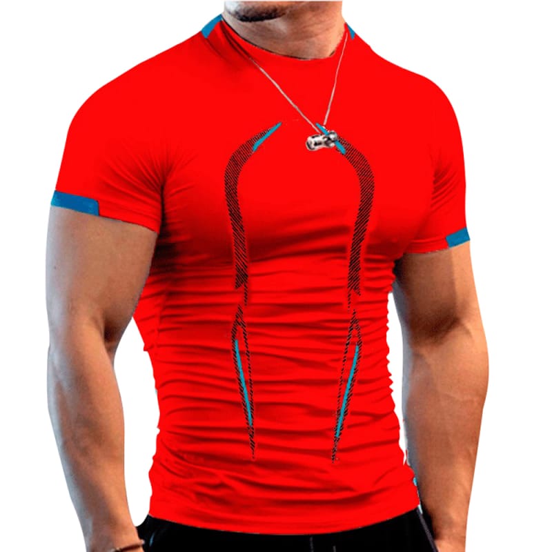 Men's Quick Dry Moisture Wicking Active Athletic Performance Crew T-Shirt