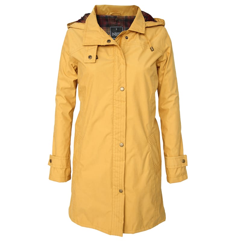 Women's Removable Hoodie Long Trench Coat