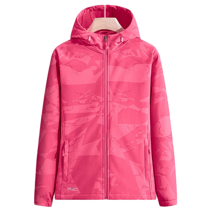 Womens Softshell Jacket Fleece Lined Windproof Camo Lightweight Coat for Hiking Golfing Casual