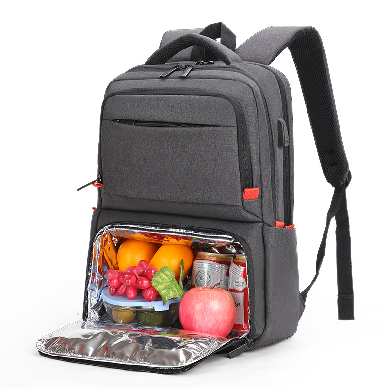 Business Multi function Laptop Backpacks Insulated Cooler Work Backpack With Mini Lunch Bag Cooling Bags Men with USB charging