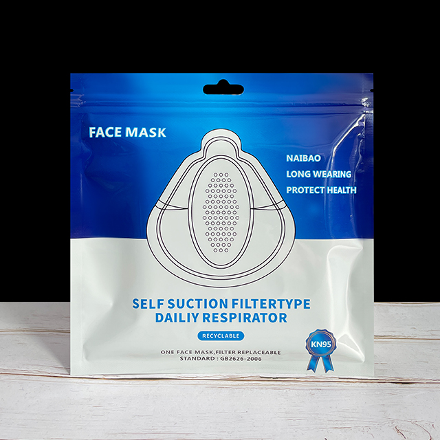 High Quality Aluminum Foil Seal Bag Packaging Plastic Facial KN95/KF94 Mask Sheet Packaging Pouch Custom
