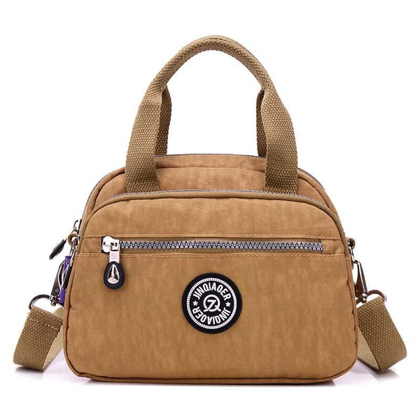 Calvin Klein Bags | Calvin Klein Long Adjustable Strap White Brown Logo Crossbody Bag Zipper Closure | Poshmark