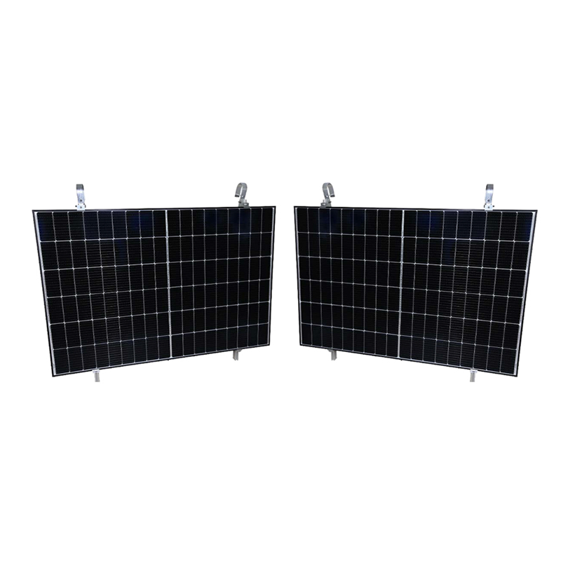 LEFENG 2PCS 410W Monocrystalline Silicon Solar Panel ON-Grid Photovoltaic Module Adjustable Mounting PV Module Solar Balcony System With 700W Micro Inverter and Bracket