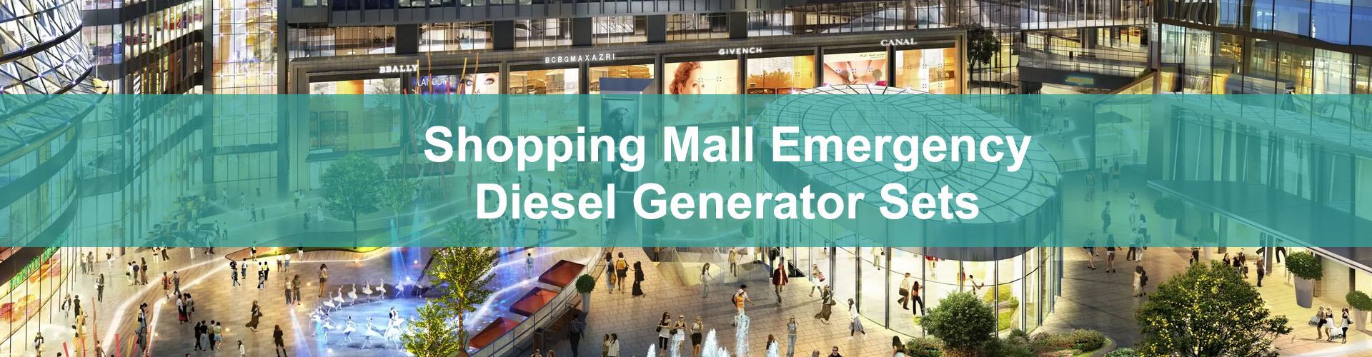Shopping mall use diesel generator set Leton power standby generator sets