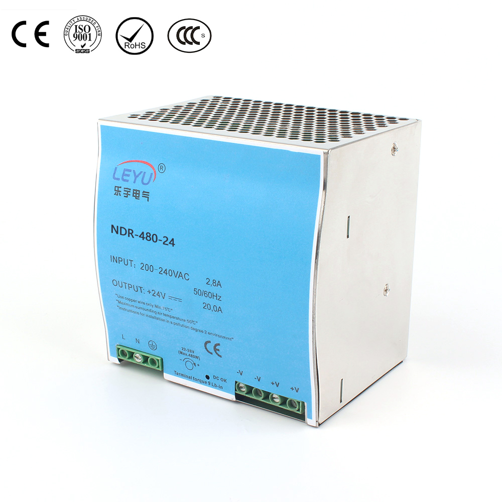 480W Single Output Industrial DIN Rail Power Supply        NDR-480 series
