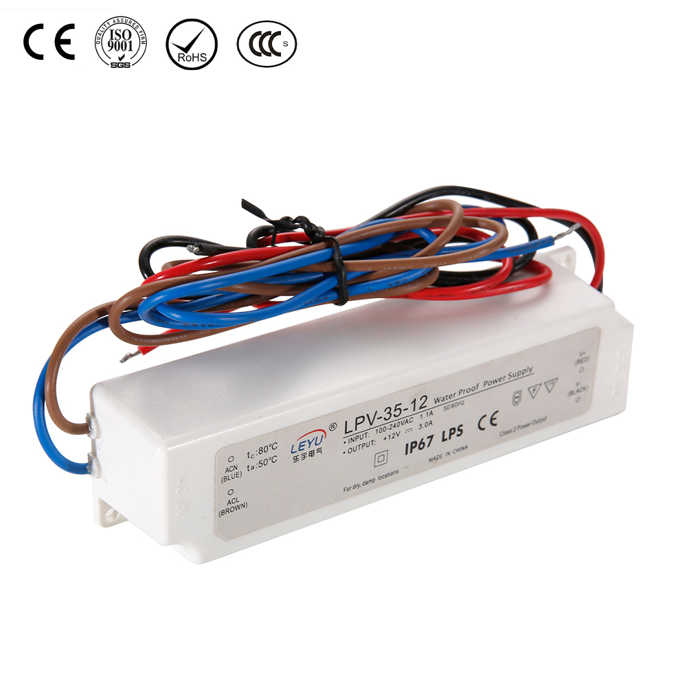 LPV-35-12 Series 35W 12v Waterproof Single Output Switching Power Supply