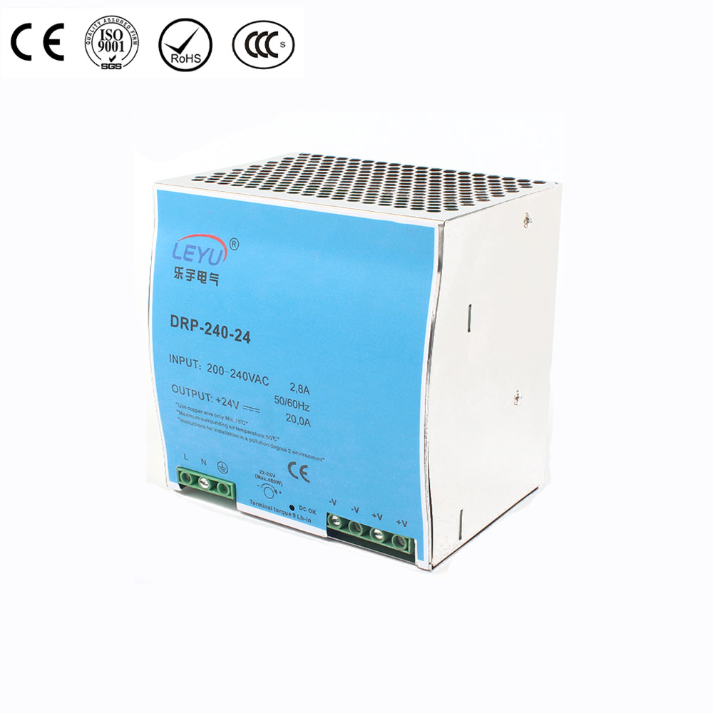 240W Single Output Industrial DIN Rail Power Supply DRP-240 series