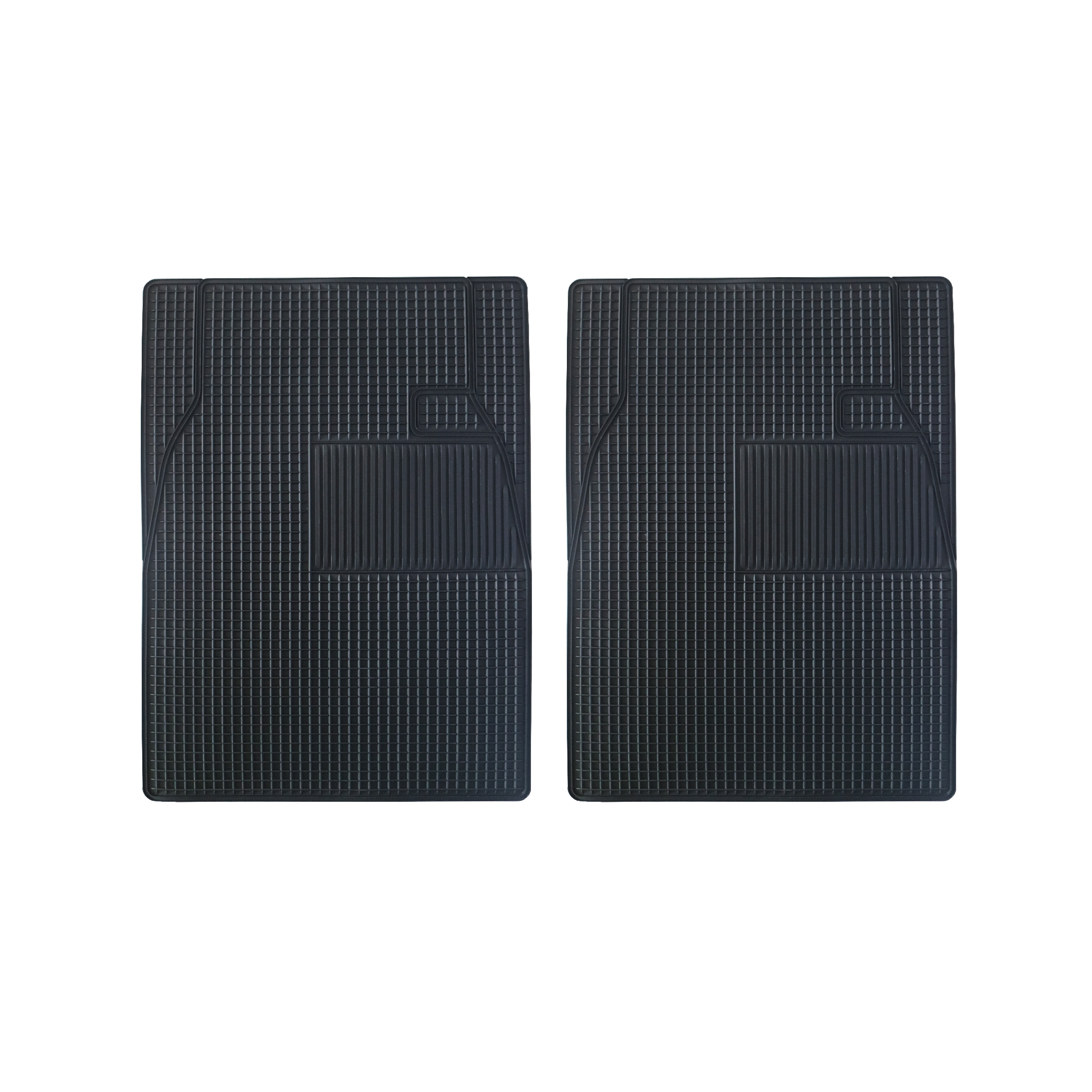 Waffle floor mat 2pc front car mat