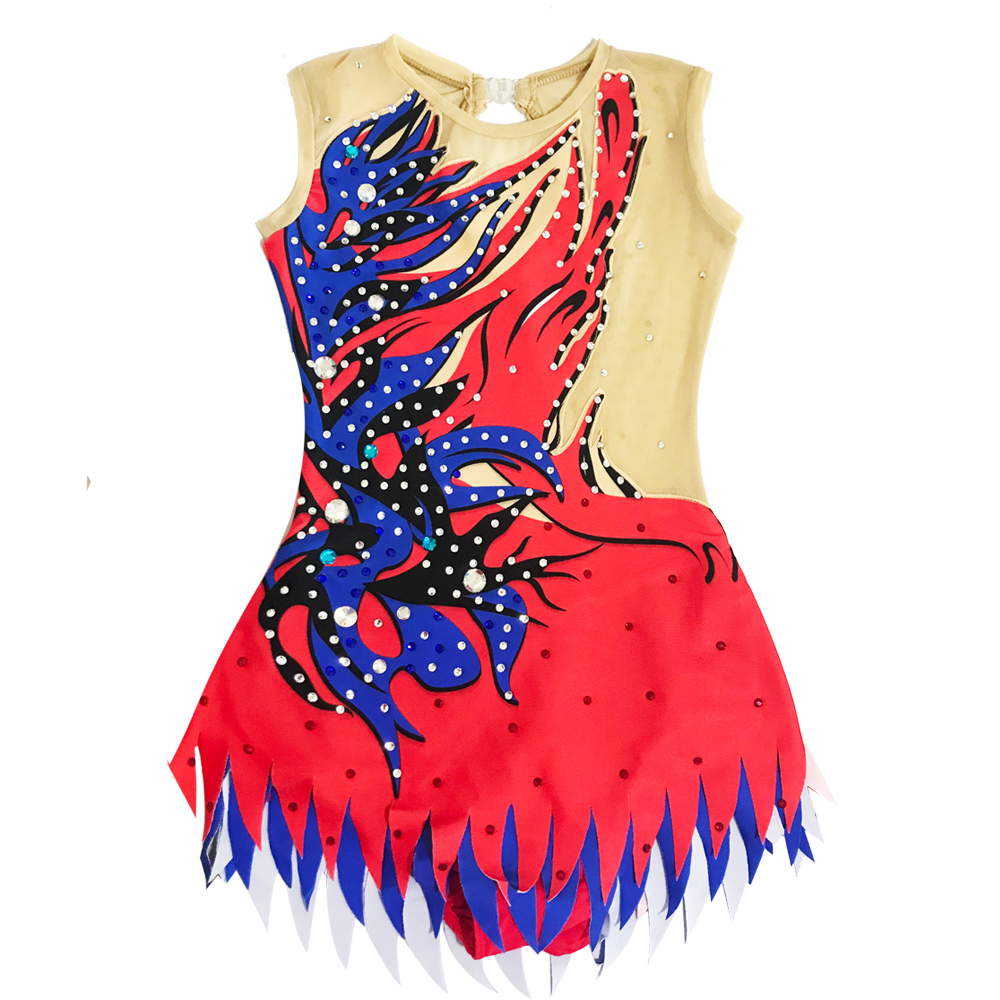 Artistic Gymnastics Dress Cheerleading Dress  Competitive Gymnastics Dress Children's Dance Dress Custom Made
