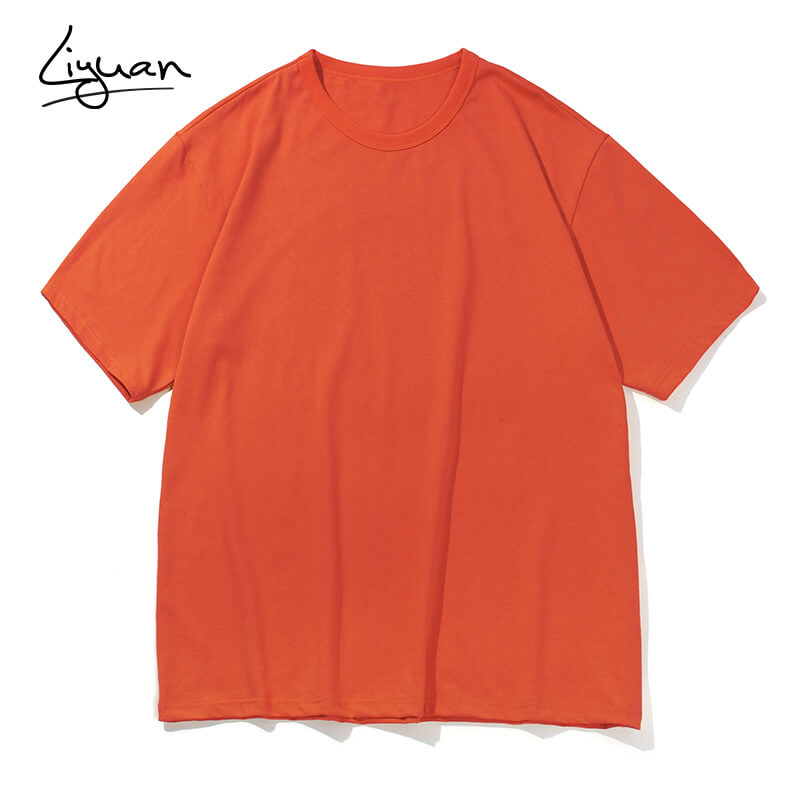 Men's Solid Color T-Shirt with No Print Can Go Well with Leisure