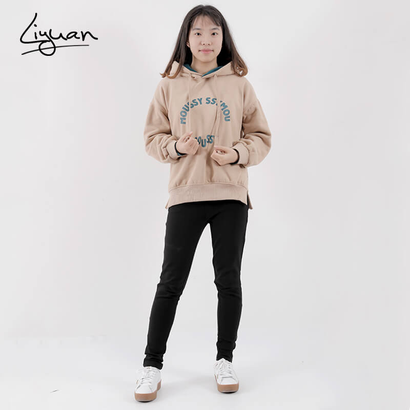 Liyuan Sweater Ladies Casual Hoodie English Alphabet Print