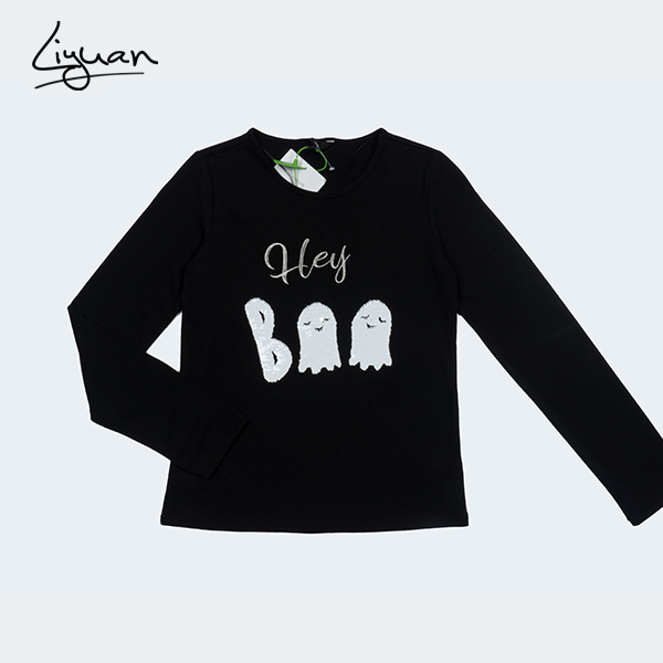 Women’s Cute Sweatshirt Design Black Painting Daily Sweatshirt