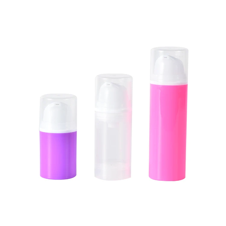 Airless pump bottle luxury cosmetics container