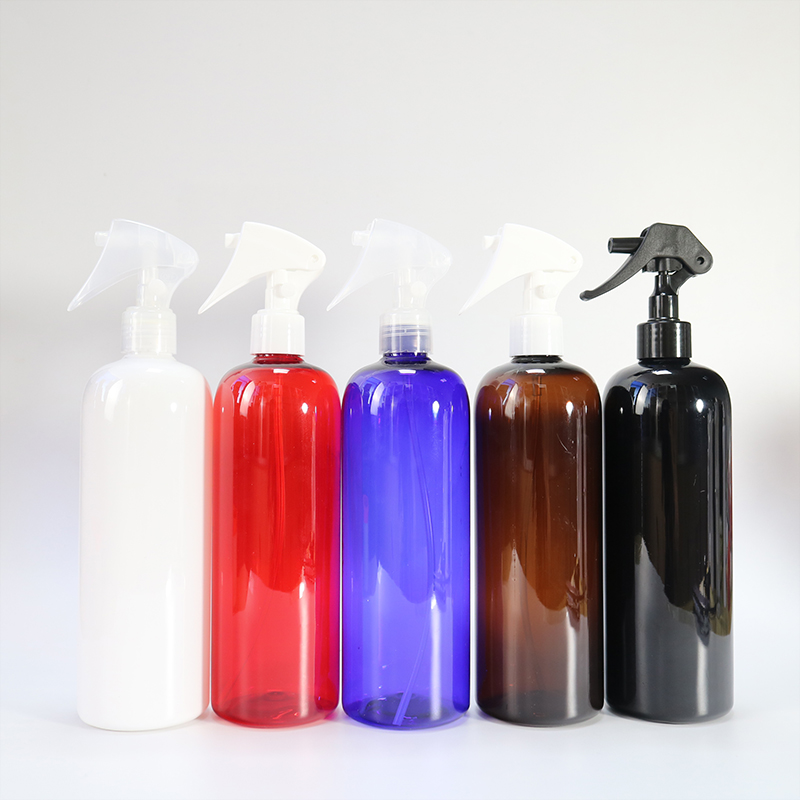 Custom black transparent pet plastic trigger pump spray bottle
