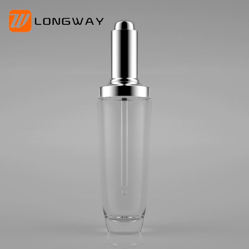 20/30/40/50ml black glass dropper oil bottle for facial skin care