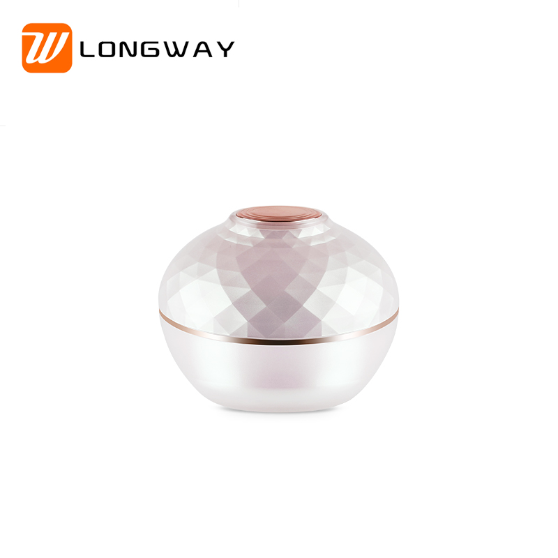 120ml luxury diamond acrylic cream jar for luxury cosmetic packaging skin care cream moisturizer packing bottle  