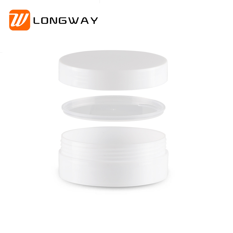 Fine Round Plastic Skin Care Cream Box/100g Face Cream Jar for Cosmetic Packaging 