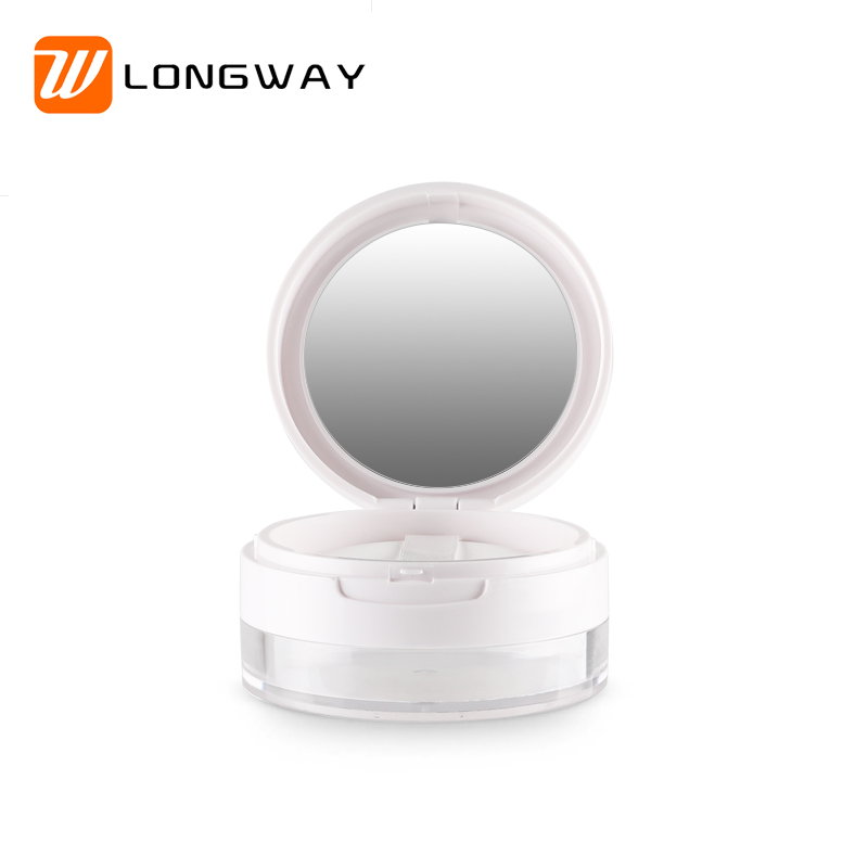 Pearl powder white cosmetic jar with lid for face cream
