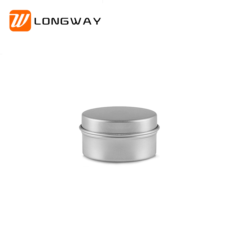 Portable Silver Round Aluminum Cans Tin Jar Container For Spices Candies Tea or Gift Giving
