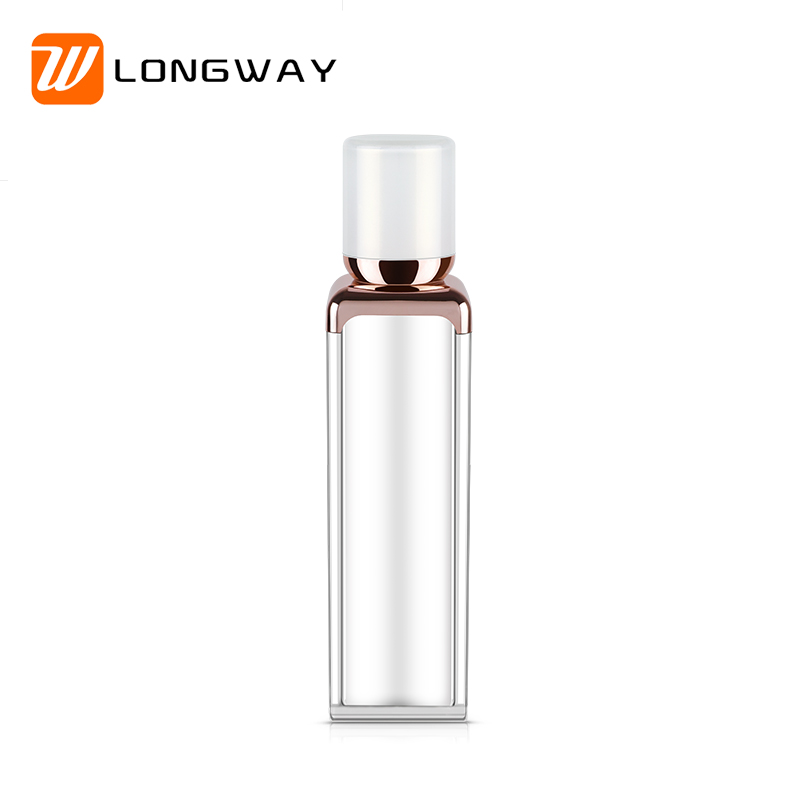 Customized Sell Well 15ml 30ml 50ml Luxury Square White Cosmetic Acrylic Lotion Pump Bottle       
