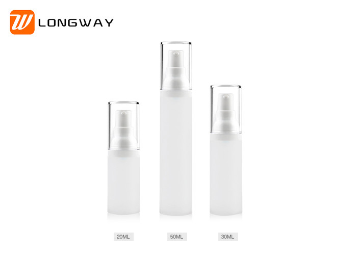 Matte Plastic Airless Lotion Bottle With Pump Single Layer Environmental Friendly