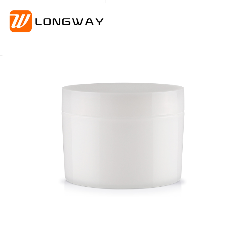 Longway 100g white plastic cream jar for cosmetic packaging