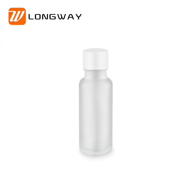 50g 120ml 150ml cosmetic matte glass bottle sets glass jar for skincare face cream lotion bottle