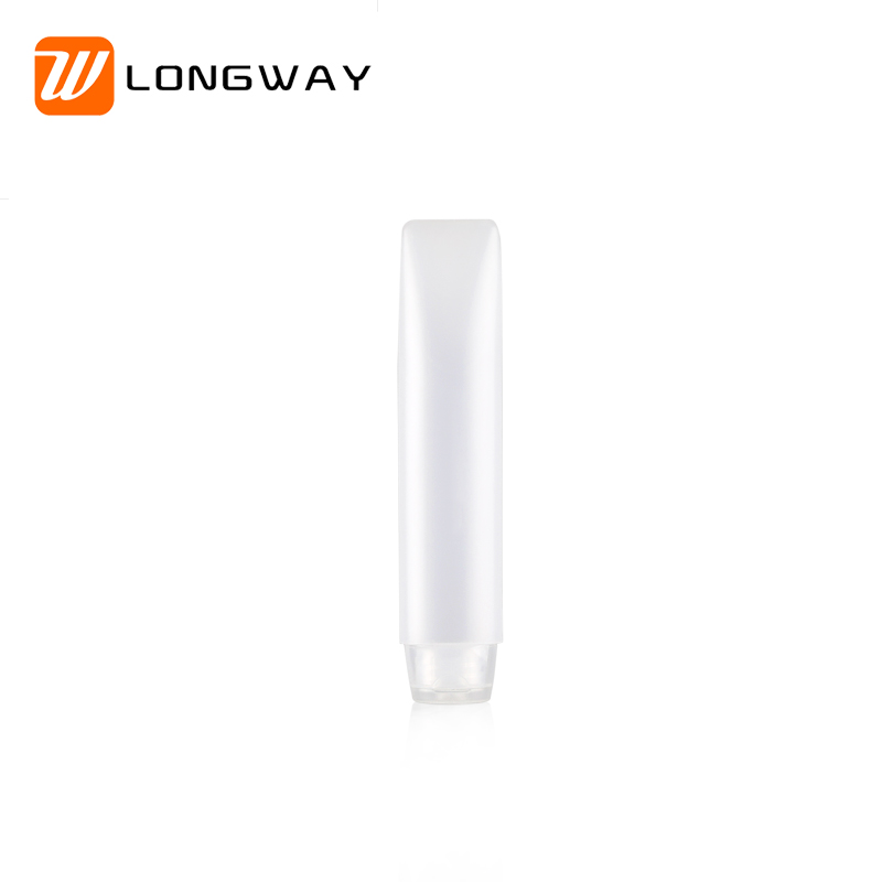 Customized 50ml cosmetic tube packaging for screw flip cap soft tube