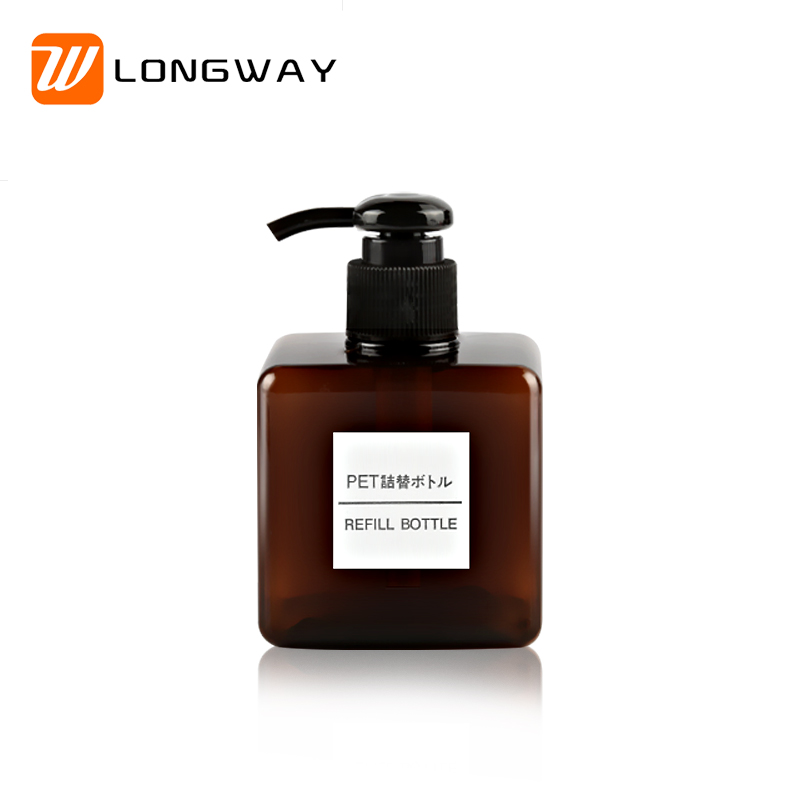250ml square body lotion shower gel hand sanitizer conditioner shampoo bottle Foam bottle