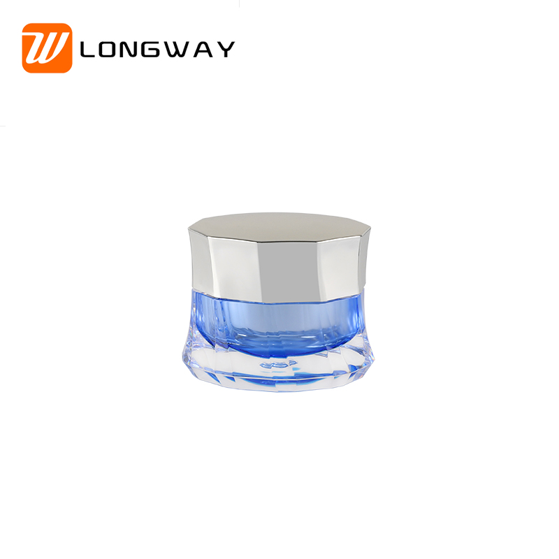 50g Luxury essence acrylic bottle cream jar with UV cap for cosmetic lotion container