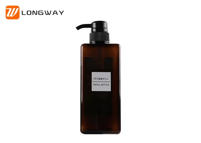  650ml Large Empty Cosmetic PETG Bottle With Big Dosage Pumps Sample Available